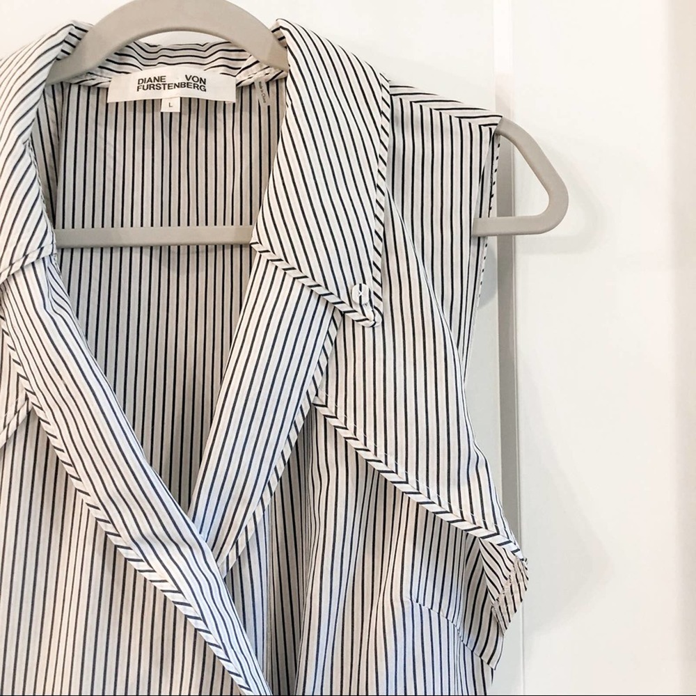 Diane Von Furstenburg Charleigh Wrap Dress Large - Picture 6 of 12